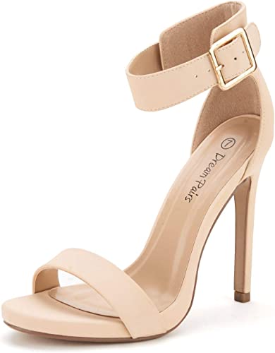 Photo 1 of DREAM PAIRS Women's Ankle Strap Pumps Heel Sandals