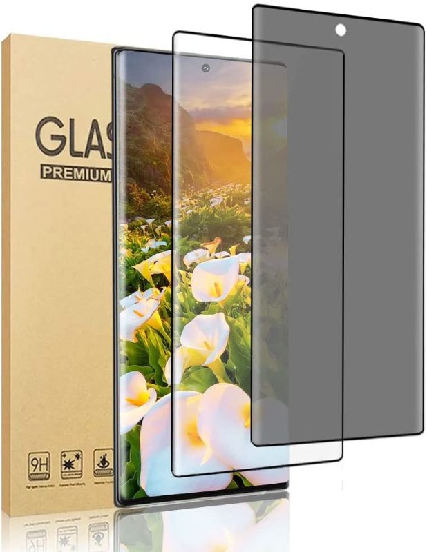 Photo 1 of [2 Pack ] Galaxy S22 Ultra Screen Protector, Privacy + HD [9H Hardness][Anti-Scratch][3D Full Coverage] Tempered Glass Screen Protector, Easy To Install For Samsung Galaxy S22 Ultra 5G(6.8")
