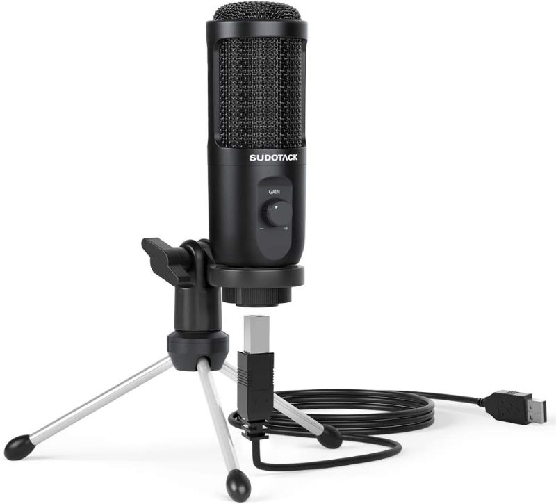 Photo 1 of USB Microphone for Computer, SUDOTACK Condenser PC Mic Kit for Streaming, Recording, Podcasting, Gaming, YouTube, Skype, Zoom, Twitch, Compatible with Laptop Desktop Windows macOS (ST-600)
