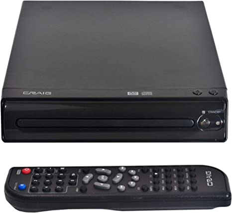 Photo 1 of Craig CVD512a Compact DVD Player with Remote in Black | Compatible with DVD/DVD-R/DVD-RW/JPEG/CD-R/CD-RW/CD | Progressive Scan | Multilingual Supported |
