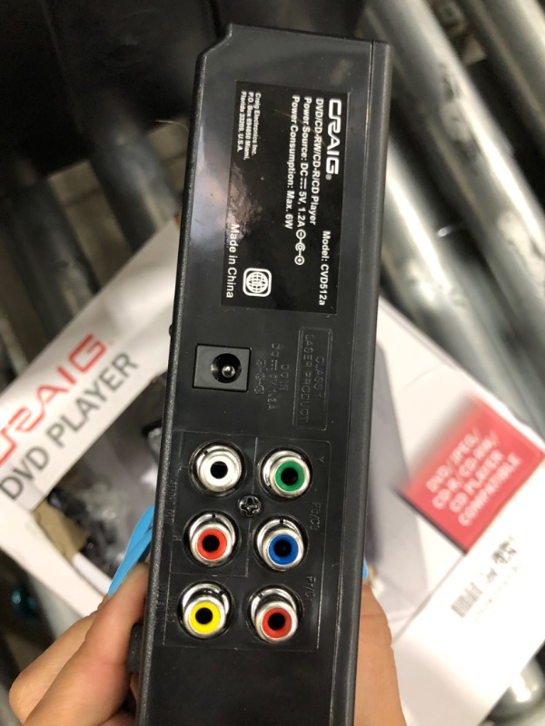 Photo 1 of Craig CVD512a Compact DVD Player with Remote in Black | Compatible with DVD/DVD-R/DVD-RW/JPEG/CD-R/CD-RW/CD | Progressive Scan | Multilingual Supported |
