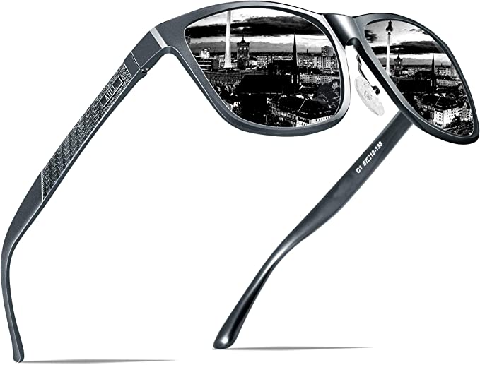 Photo 1 of ATTCL Men's Retro Metal Frame Driving Polarized Sunglasses For Men
