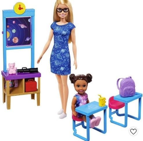 Photo 1 of ?Barbie Careers Space Discovery Dolls & Science Classroom Playset

