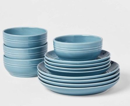 Photo 1 of 12pc Stoneware Westfield Dinnerware Set - Threshold™

