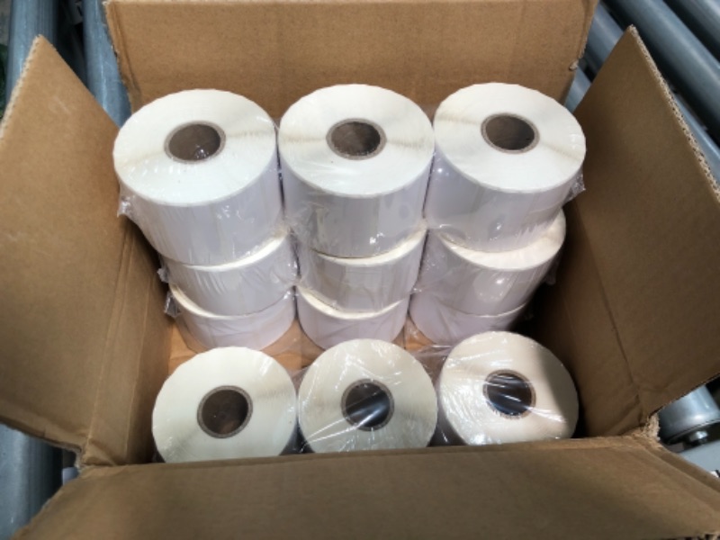 Photo 2 of (12 Rolls,12000 Labels Stickers) 2"x 1" Direct Thermal Labels, Address Labels for UPC Barcodes, Compatible with Rollo, Zebra, & Other Desktop Label Printers
