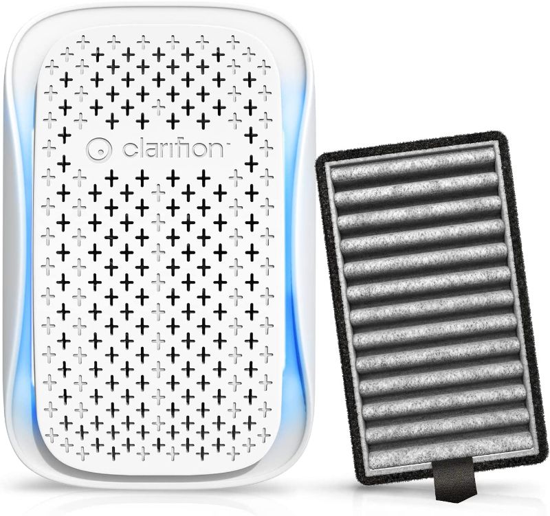 Photo 1 of Clarifion - DSTx Portable Air Purifier - Plug In Air Ionizer HEPA Air Filter, Mini Personal Air Purifiers For, Bedroom and Pets Helps With Dust, Smoke, Airborne Dust and Odors
