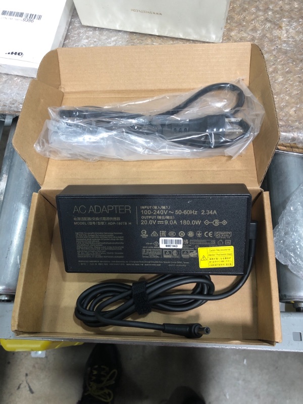 Photo 2 of 180W AC Adapter for ASUS Rog Zephyrus: ADP-180TB H G14 G15 GA401I GA502 GA502D GA502DU GA502IU GA401 GA401II GA401IV TUF505DT TUF505DU TUF705DU 20V 9A Laptop Power Supply Charger
