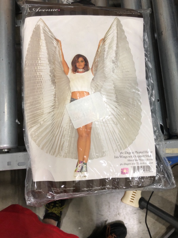 Photo 2 of Leg Avenue Adult Metallic Pleated Wings
