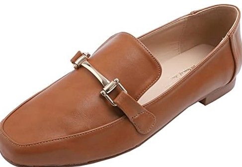 Photo 1 of Feversole Women's Fashion Trim Deco Loafer Slippers tan