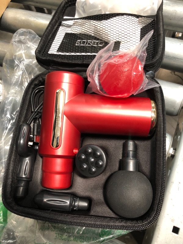 Photo 2 of BUNTO Mini Massage Gun Deep Tissue Massager with Carrying Bag & Massage Ball 