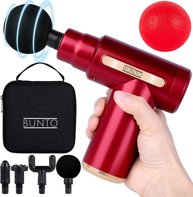 Photo 1 of BUNTO Mini Massage Gun Deep Tissue Massager with Carrying Bag & Massage Ball 