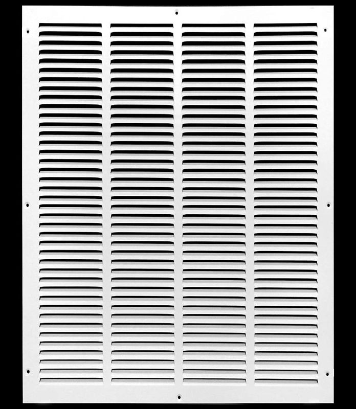 Photo 1 of 20"w X 30"h Steel Return Air Grilles - Sidewall and Ceiling - HVAC Duct Cover - White [Outer Dimensions: 21.75"w X 31.75"h]
