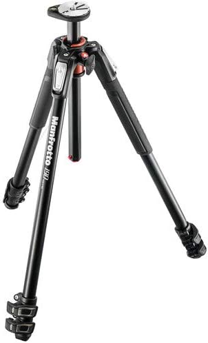 Photo 1 of Manfrotto MT190XPRO3 3 Section Aluminum Tripod Legs with Q90 Column (Black) Includes A Bonus ZAYKiR Tripod Strap Non-Slip with Two Quick-Release Loops (Black)
