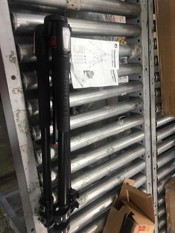 Photo 1 of Manfrotto MT190XPRO3 3 Section Aluminum Tripod Legs with Q90 Column (Black) Includes A Bonus ZAYKiR Tripod Strap Non-Slip with Two Quick-Release Loops (Black)
