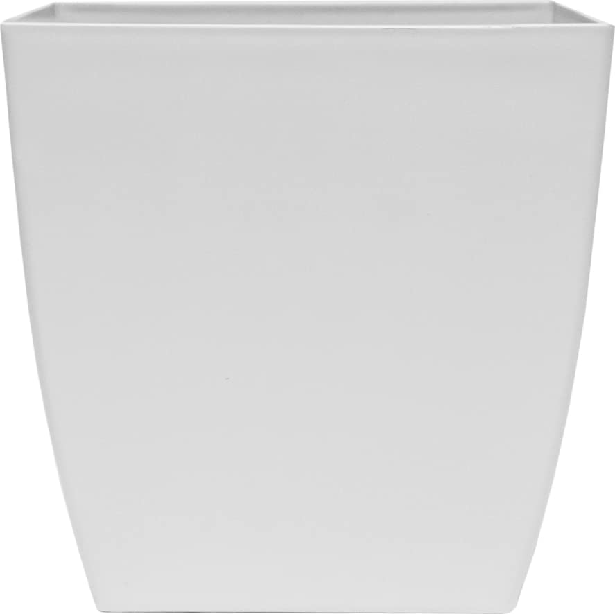 Photo 1 of 10" Aria Square Pot White, ASP10000A10
