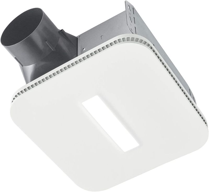 Photo 1 of *INCOMPLETE PARTS ONLY* Broan-NuTone AE110LK Flex Bathroom Exhaust Ventilation Fan with LED Light, Energy Star Certified, 110 CFM, 1.0 Sones, White
