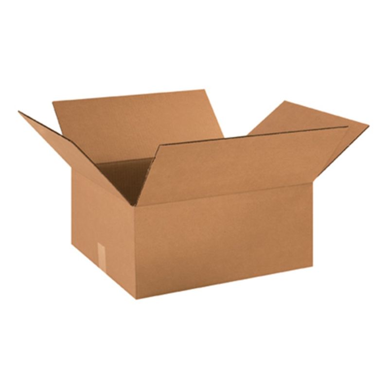 Photo 1 of 18168 Corrugated Cardboard Box 18" L x 16" W x 8" H, Kraft, for Shipping, Packing and Moving (Pack of 25)