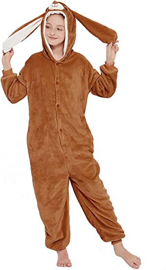 Photo 1 of ANBOTA Easter Bunny Costume Rabbit Onesie for Adult Women Men Halloween Pajama
