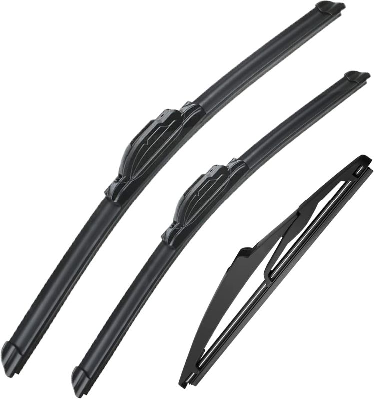 Photo 1 of *INCOMPLETE* 3 wipers Replacement for 2018-2019 jeep compass, Windshield Wiper Blades Original Equipment Replacement - 24"/18"/10" (Set of 3) U/J HOOK
