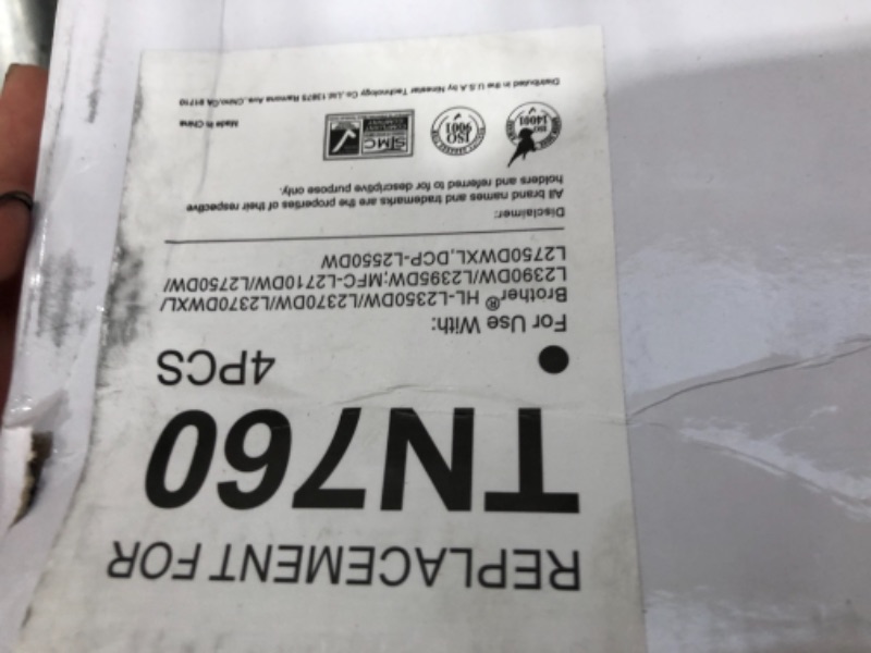Photo 1 of LEMERO TONER CARTRIDGE TN760 4PC BLACK
