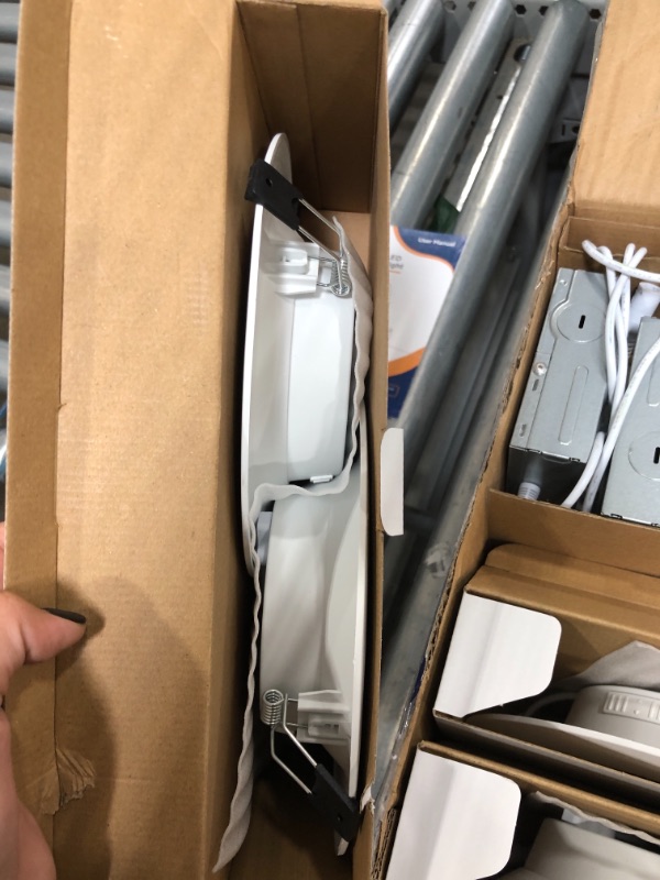 Photo 1 of Amico 12 Pack 5/6 Inch 5CCT LED Canless Recessed Light with Junction Box, 2700K/3000K/4000K/5000K/6000K Selectable, 12W Eqv 100W, Ceiling Lights with Baffle Trim, 1100LM Dimmable Downlight
