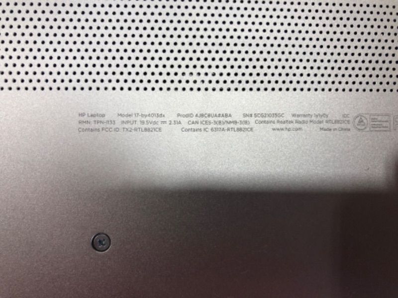 Photo 4 of **UNABLE TO RESET NEEDS PROFESSINAL ATTENTION AND MISSING CHARGER CORD***2022 HP PAVILION 17.3 INCH IPS FHD LAPTOP, INTEL CORE I5-1135G7 (BEATS I7-1065G7), INTEL IRIS XE GRAPHICS, 16GB RAM, 1TB PCIE SSD, BACKLIT KEYBOARD, WIFI 5, LONG BATTERY LIFE, WEBCAM