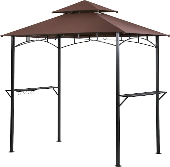 Photo 1 of **Hardwarer ONLY** Material Not Included**Grill Gazebo 8'x 5' Barbecue Canopy BBQ Gazebo Canopy Tent w/Air Vent Double Tiered Outdoor
