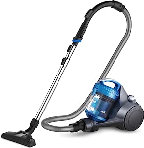 Photo 1 of (PARTS ONLY; MISSING MANUAL; NOT FUNCTIONAL MOTOR) eureka WhirlWind Bagless Canister Vacuum Cleaner, Lightweight Vac for Carpets and Hard Floors, Blue
