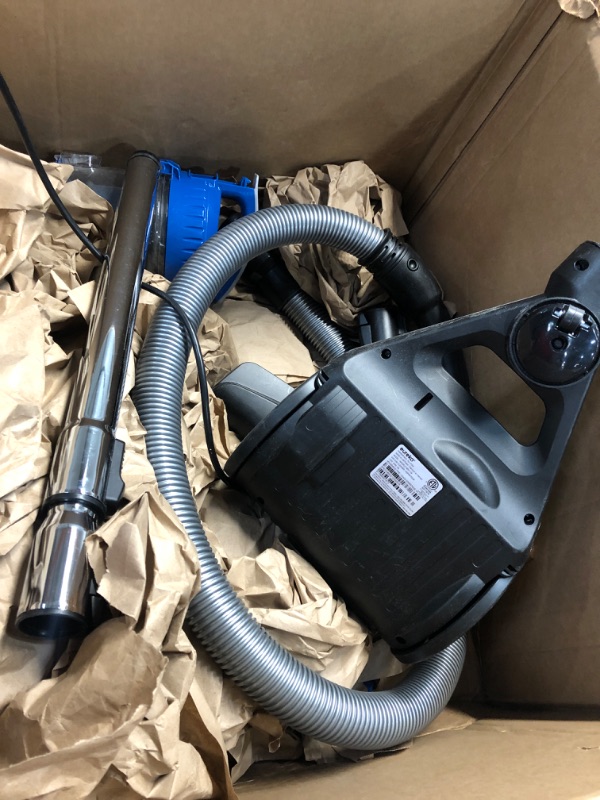 Photo 2 of (PARTS ONLY; MISSING MANUAL; NOT FUNCTIONAL MOTOR) eureka WhirlWind Bagless Canister Vacuum Cleaner, Lightweight Vac for Carpets and Hard Floors, Blue
