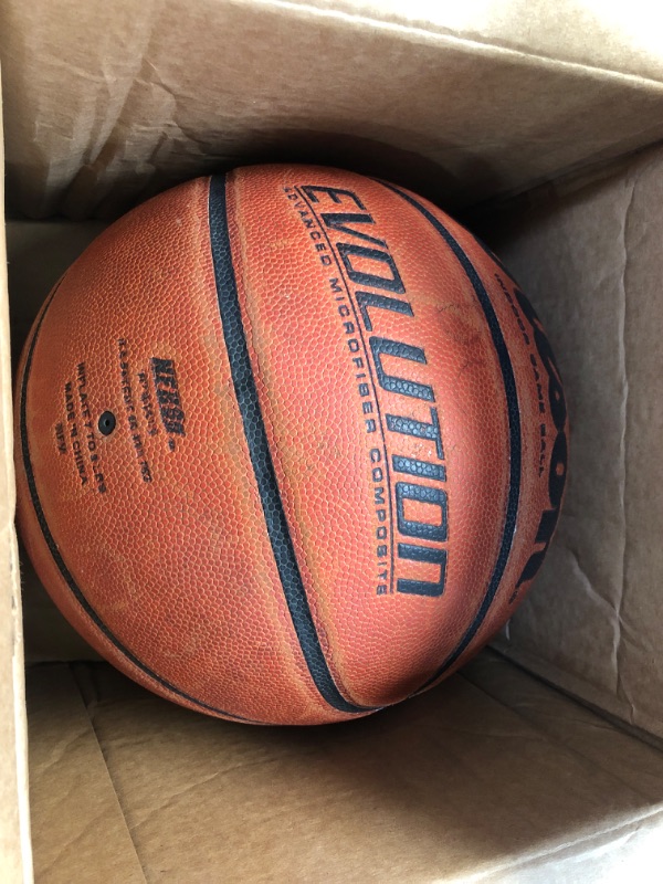 Photo 1 of (WRITING ON BALL) Wilson Evolution Official Game Basketball - 
