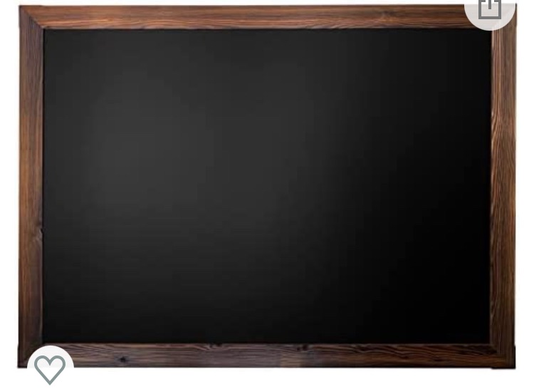 Photo 1 of (PUNCTURED FRONT) Loddie Doddie Magnetic Chalkboard - Easy-to-Erase Large Chalkboard for Wall Decor and Kitchen - Hanging Black Chalkboards (46x34.5, Rustic Frame)
