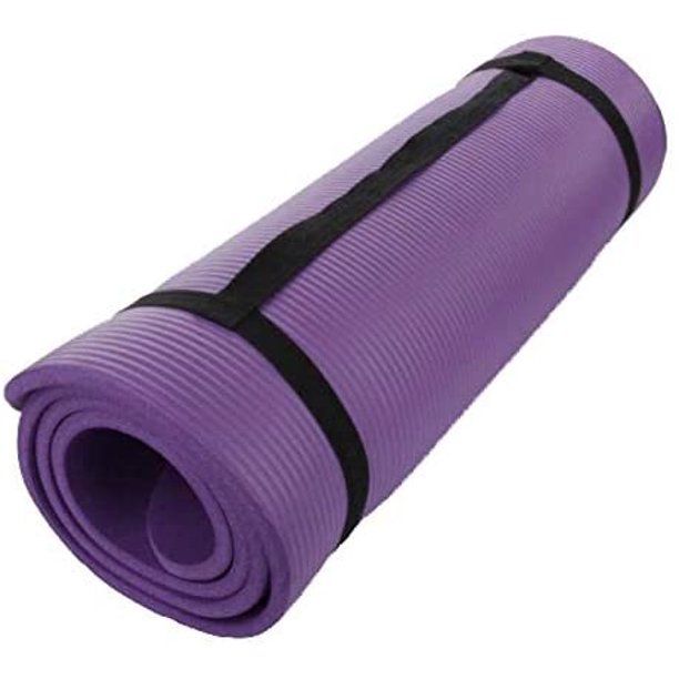 Photo 1 of (STOCK PIC INACCURATELY REFLECTS ACTUAL PRODUCT) purple yoga mat with grey lining