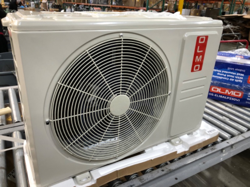 Photo 3 of (box 1 of two and two of two) OLMO 12000 BTU 16.8 SEER 220V Mini Split Heat Pump Air Conditioner
(gas)