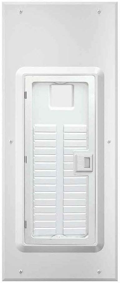 Photo 1 of Leviton LDC30-W 30 Space Indoor Load Center Cover and Door with Window, White
