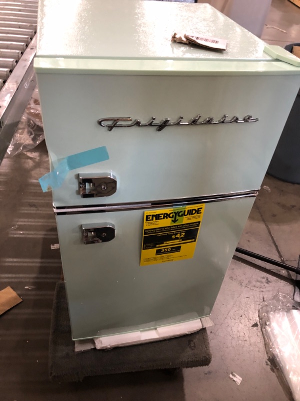 Photo 2 of Frigidaire EFR840-MINT EFR840 Retro Mini Fridge with Freezer & Side Bottle Opener-Small 2 Door Refrigerator for Office Bar or College Dorm Room-3.2 Cu...
