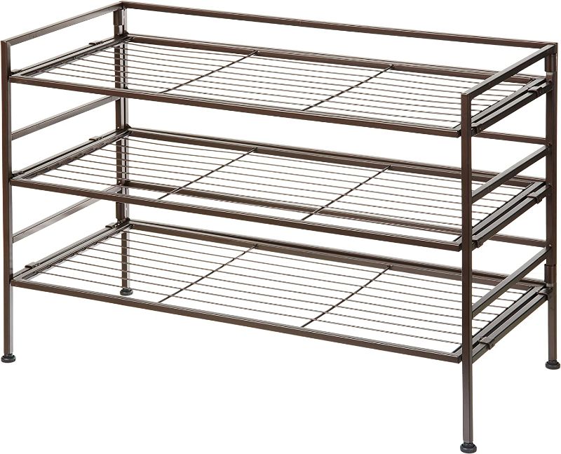 Photo 1 of Amazon Basics 9-Pair Shoe Rack Organizer
