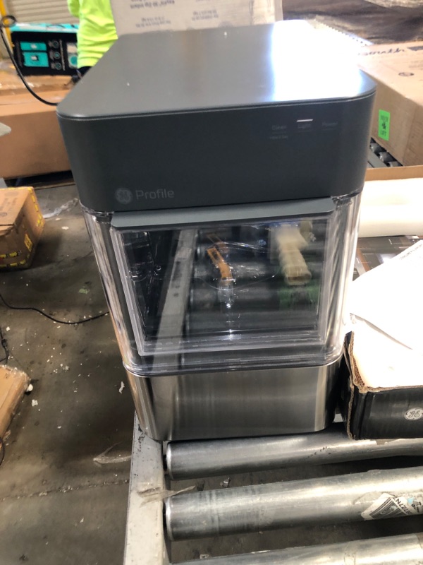 Photo 3 of Opal 24 lb Portable Nugget Ice Maker in Stainless Steel, with Side Tank, and WiFi connected