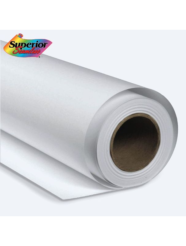 Photo 1 of Superior Seamless 93 Arctic White Background Paper Roll 2.72m
