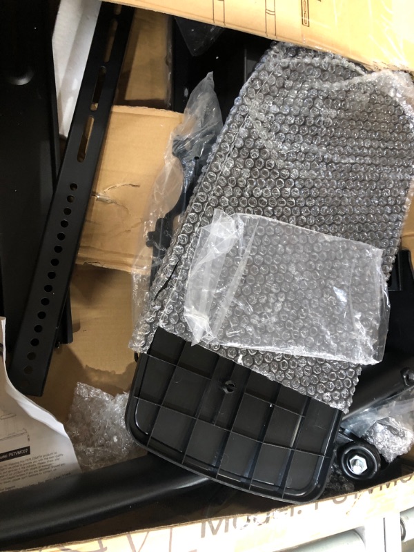 Photo 1 of PERLESMITH Mobile TV Stand for 55-90 Inch Flat/Curved Screen TV Max VESA 800x500mm Outdoor TV Cart with Height Adjustable AV Shelf- UL Certificated Rolling...
