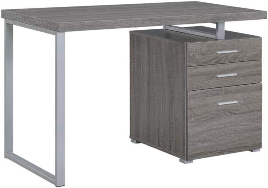 Photo 1 of COASTER CO-800520 Desks, 23.5"D x 47.25"W x 30"H, Weathered Grey
