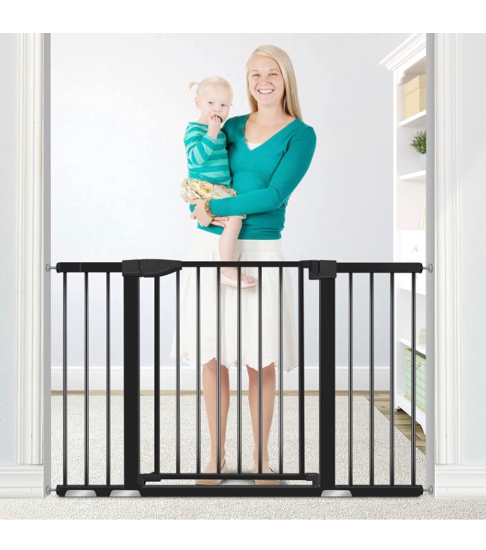 Photo 1 of 4.5 out of 5 stars701 Reviews
Baby Gates for Doorways, RONBEI 29.93"-51.5" Walk Through Baby Gate Extra Wide Baby Gates for Stairs, Pet Dog Gates Auto Close Safety Child Doorway Gates for Kids or Pets