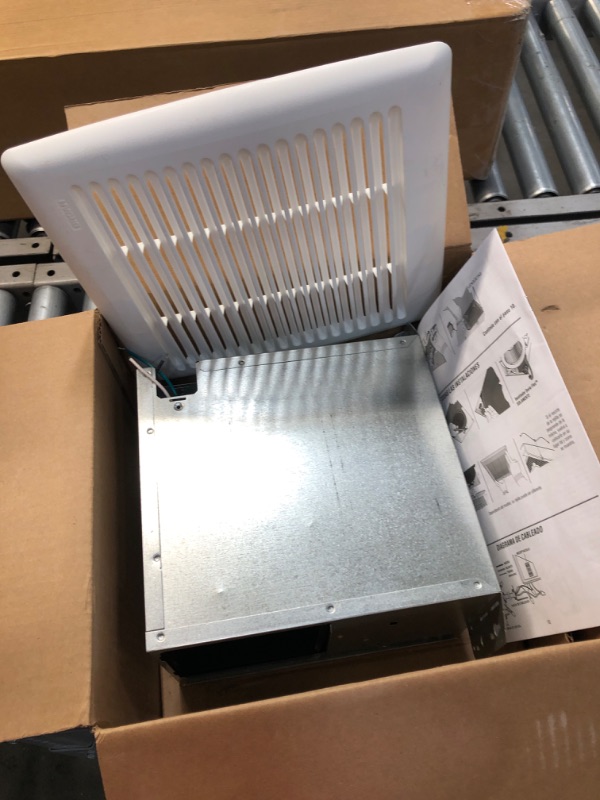 Photo 1 of USED: Broan-NuTone InVent Series Single-Speed Fan, Ceiling Room-Side Installation Bathroom Exhaust Fan, ENERGY STAR Certified, 2.0 ?5.75"D x 10"W x 9.25"H
