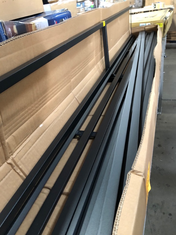 Photo 3 of ***PARTS ONLY***  King Platform Bed Frame with Storage 14 Inch Metal Beds Frames No Box Spring Needed Heavy Duty Black 81.3"L x 77.1"W x 14"H
