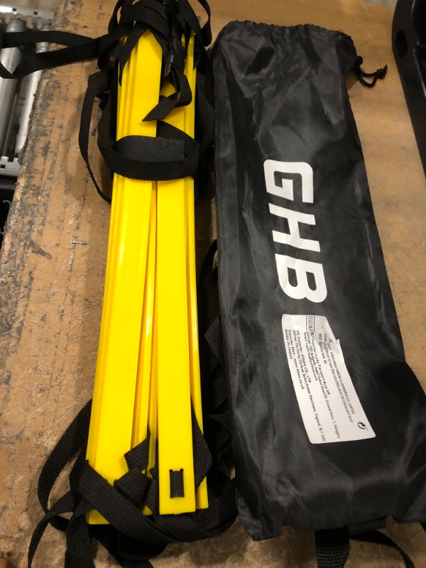 Photo 1 of GHB Pro Agility Ladder Agility Training Ladder Speed 12 Rung 20ft with Carrying Bag
