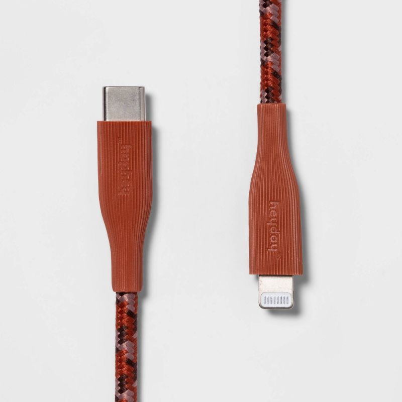 Photo 1 of Heyday 4' Lightning to USB-C Braided Cable - Rose Pink