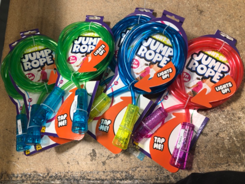 Photo 1 of 6 packs- Big Time Light Up Jump Rope 7ft