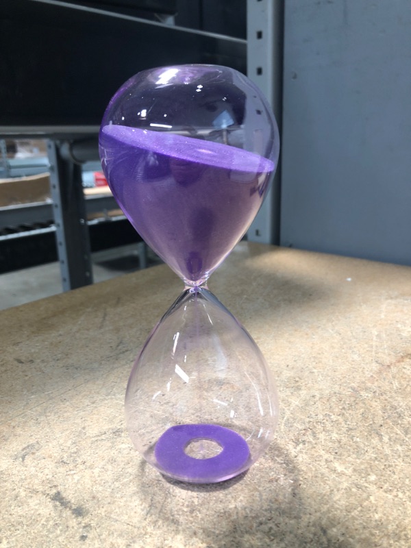 Photo 2 of Hourglass 60 Minutes Sand Timer Large One Hour Glass Sand Timer for Home Desk Office Decor 8 Inch