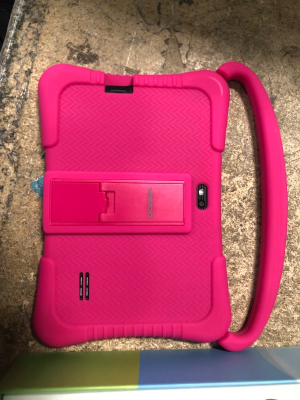 Photo 1 of Kids Tablet, Veidoo 7 inch Android Tablet PC, 1GB RAM 16GB ROM, Safety Eye Protection Screen, WiFi, Bluetooth, Dual Camera, Educational, Games, Parental Control APP, Tablet with Silicone Case