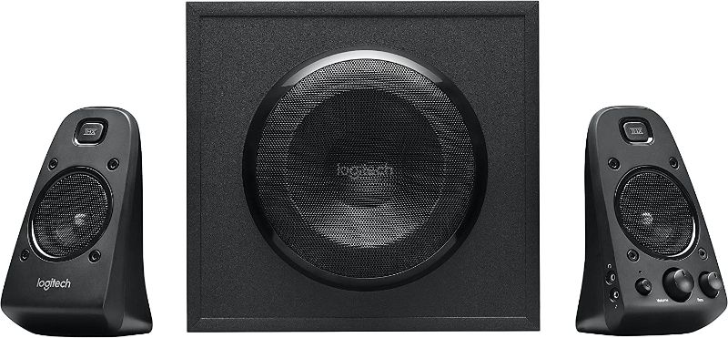 Photo 1 of Logitech 980-000402-cr Z623 400 Watt Home Speaker System, 2.1 Speaker System (Renewed), One Size, Black
