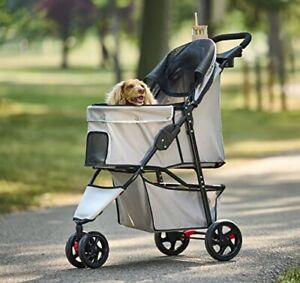 Photo 1 of Carlson Pet Stroller, Includes 360 Degree Front Wheel Swivel, Rear Wheel Breaks,
